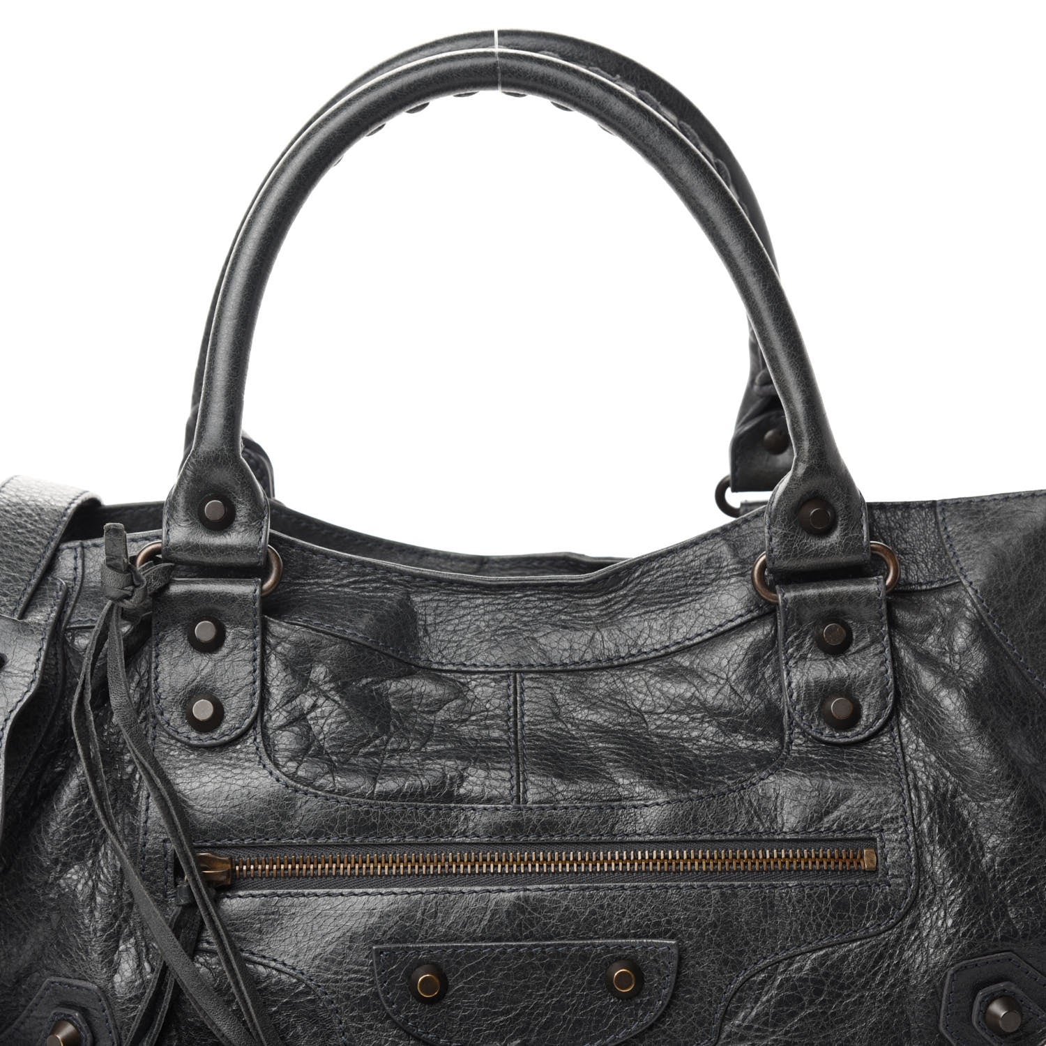 Balenciaga Agneau Classic Hardware Part Time Anthracite 10 of 10