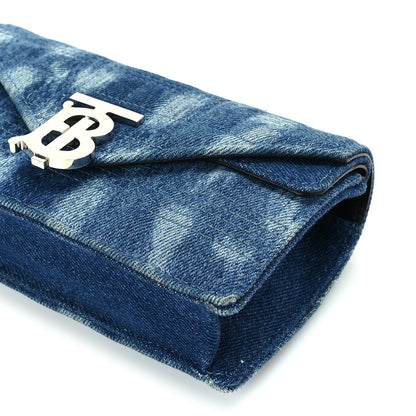 Burberry Denim Quilted Lola Clutch Blue 8 of 8