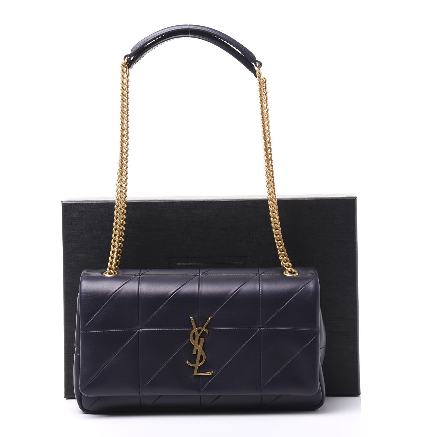 Saint Laurent Lambskin Patchwork Monogram Medium Jamie Dark Notte 10 of 10