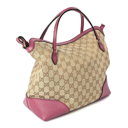 Gucci Monogram Medium Bree Foldover Tote  Beige Pink 2 of 8