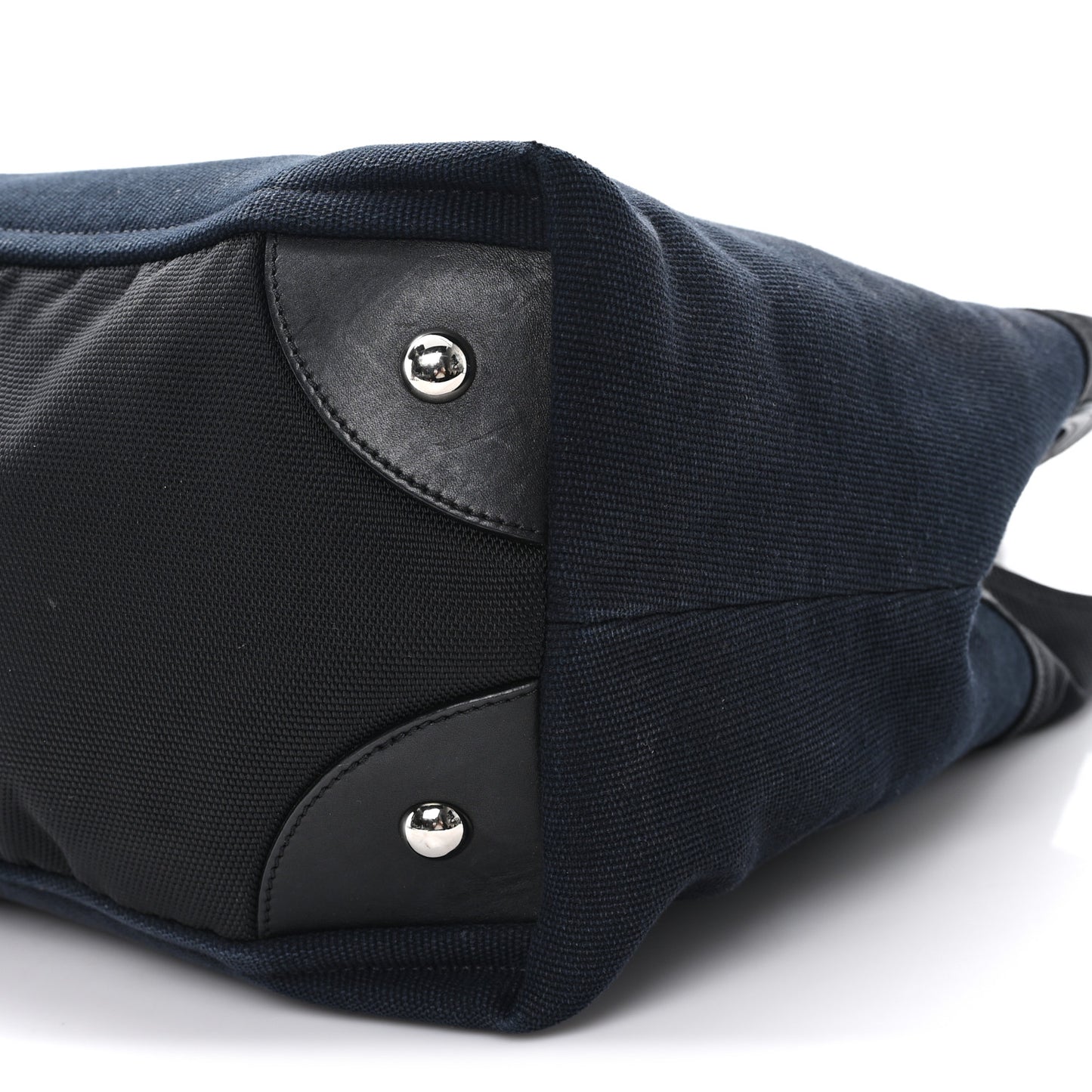 Lambskin Canvas CC Shopping Tote Black