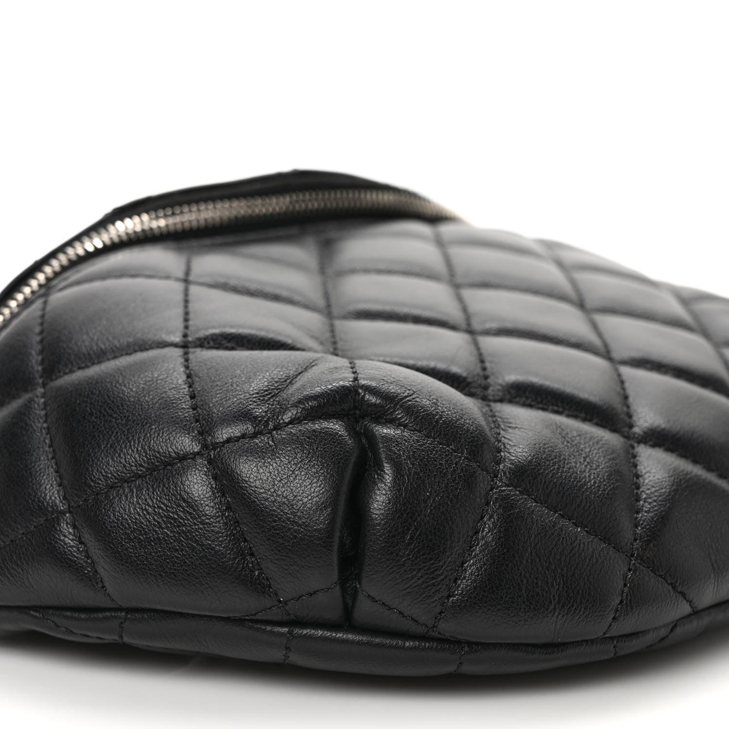 Chanel Calfskin Quilted Waist Belt Bag Black 8 of 9