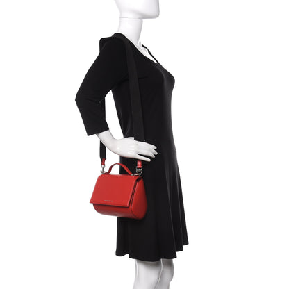 Givenchy Calfskin Mini Pandora Box Logo Strap Crossbody Bag Medium Red 2 of 12