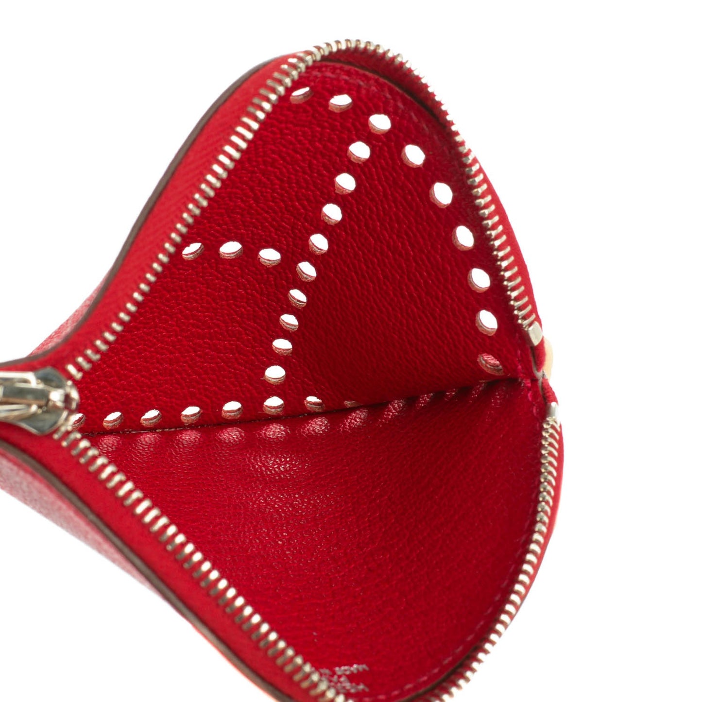 Chevre Mysore Evelyne Coin Purse Rouge Casaque