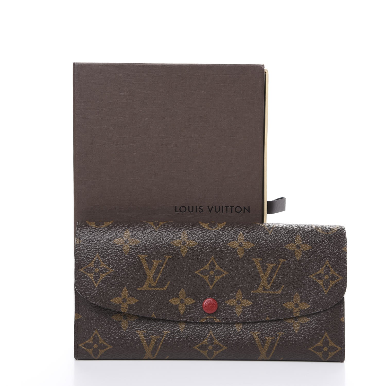 Louis Vuitton Monogram Emilie Wallet Red 7 of 7