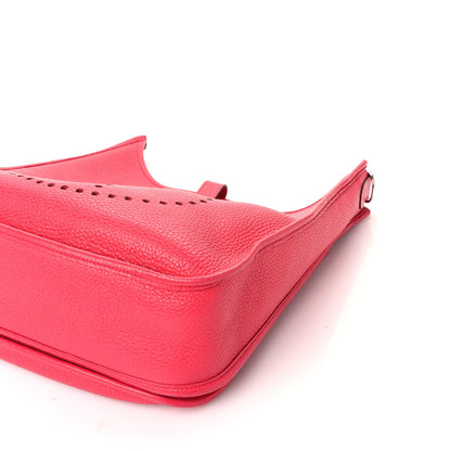 Hermes Taurillon Clemence Evelyne III PM  Rose Extreme 8 of 8