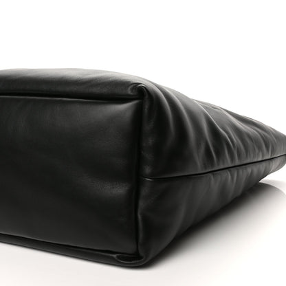 Saint Laurent Lambskin Wide Puffer Tote Black Black 8 of 8