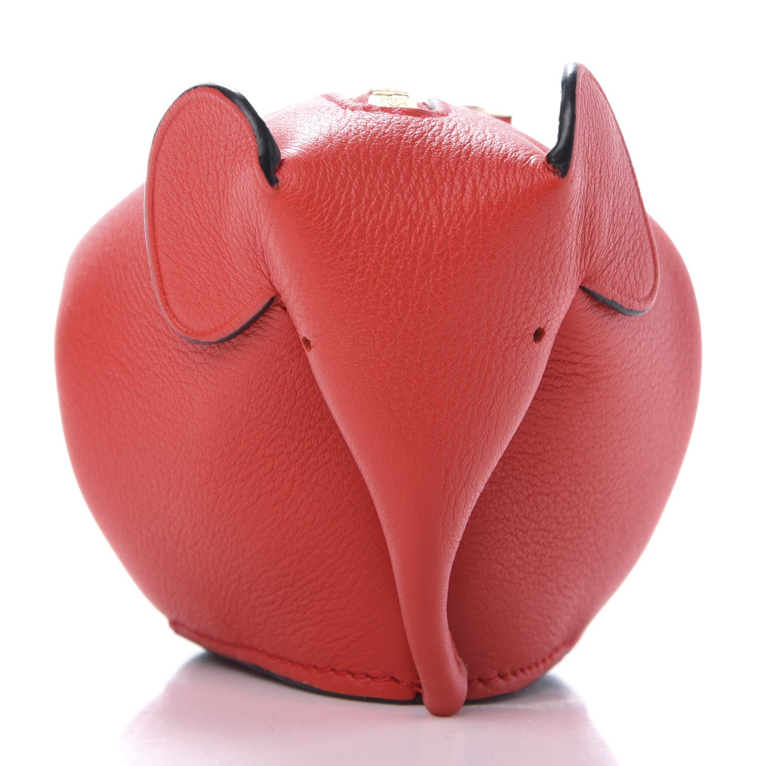 Loewe Calfskin Elephant Coin Purse Red 6 of 8