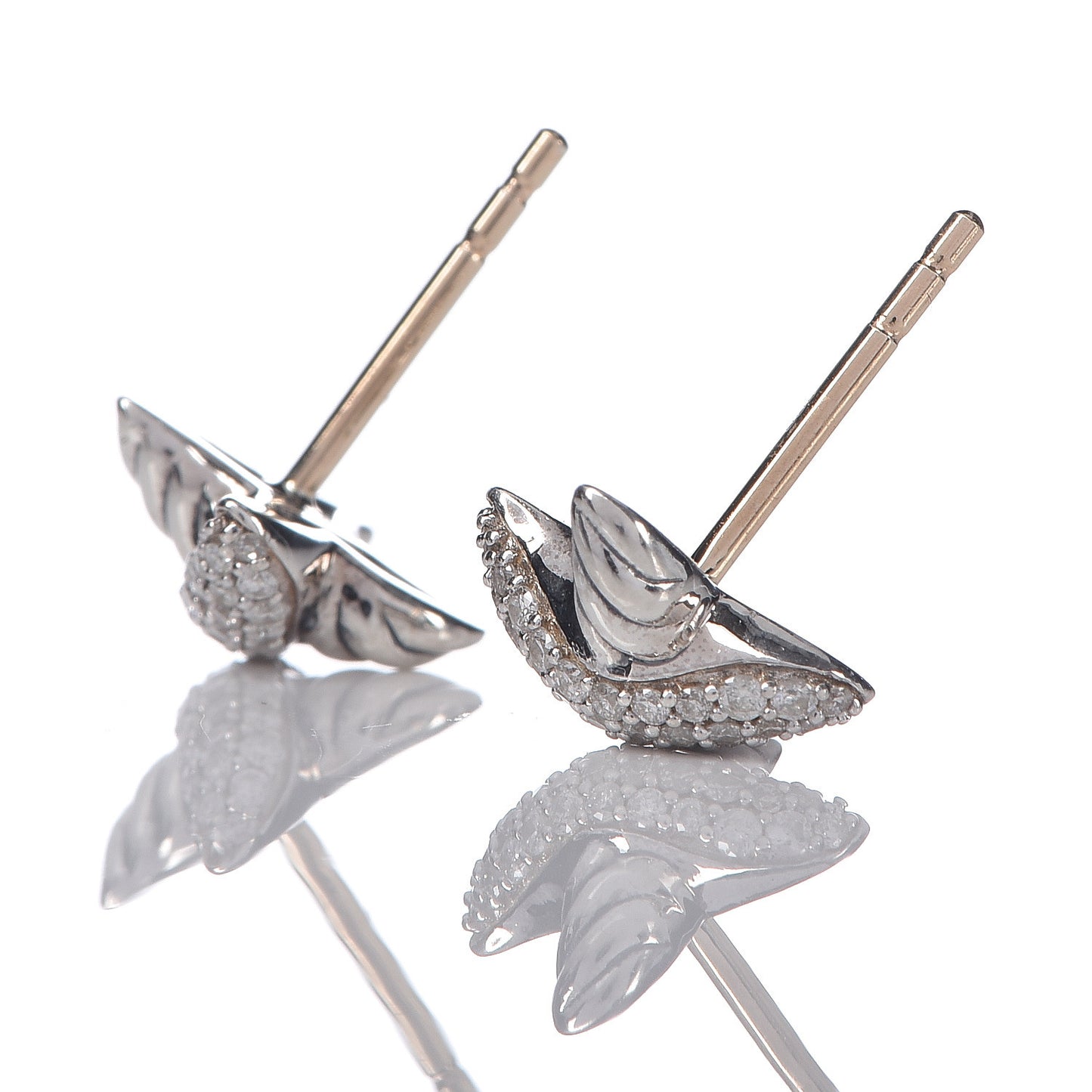 Sterling Silver Diamond 8mm X Earrings