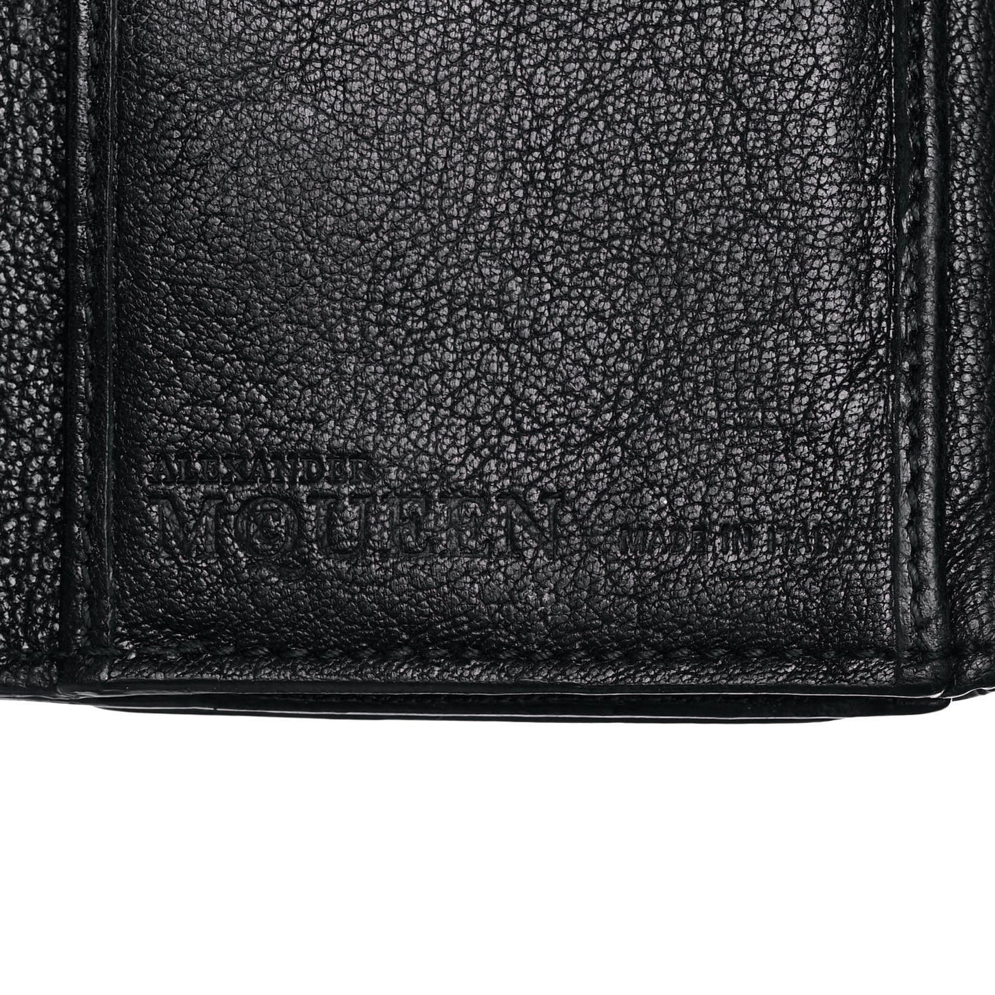 Calfskin Skull Continental Wallet Black