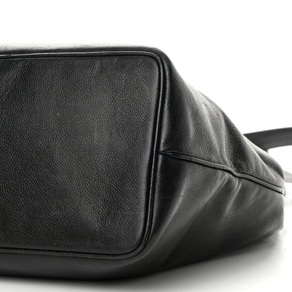 Chanel Caviar Large CC Shoulder Bag Black 10 of 18