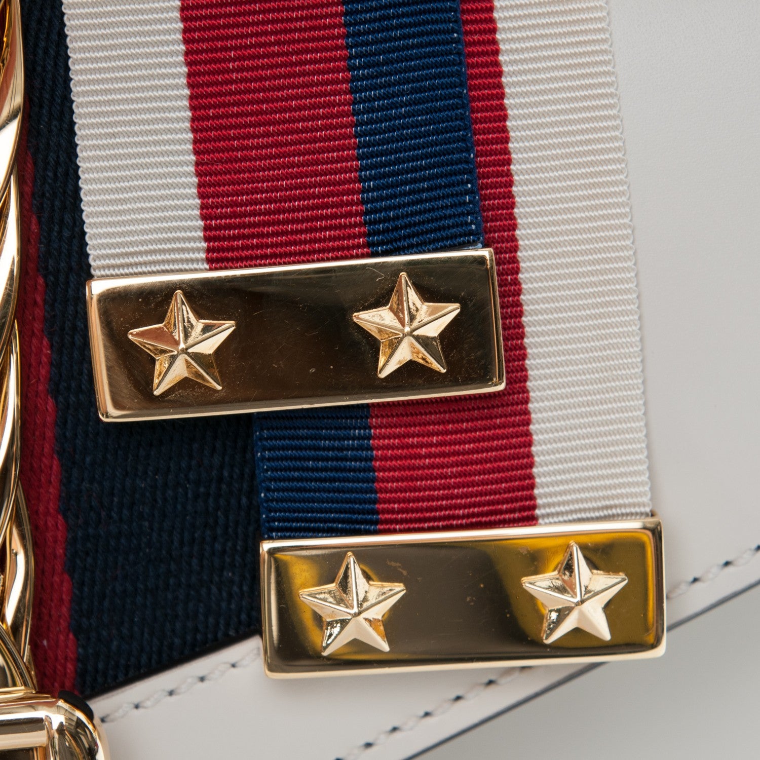 Gucci Calfskin Mini Sylvie Chain Shoulder Bag White 8 of 9