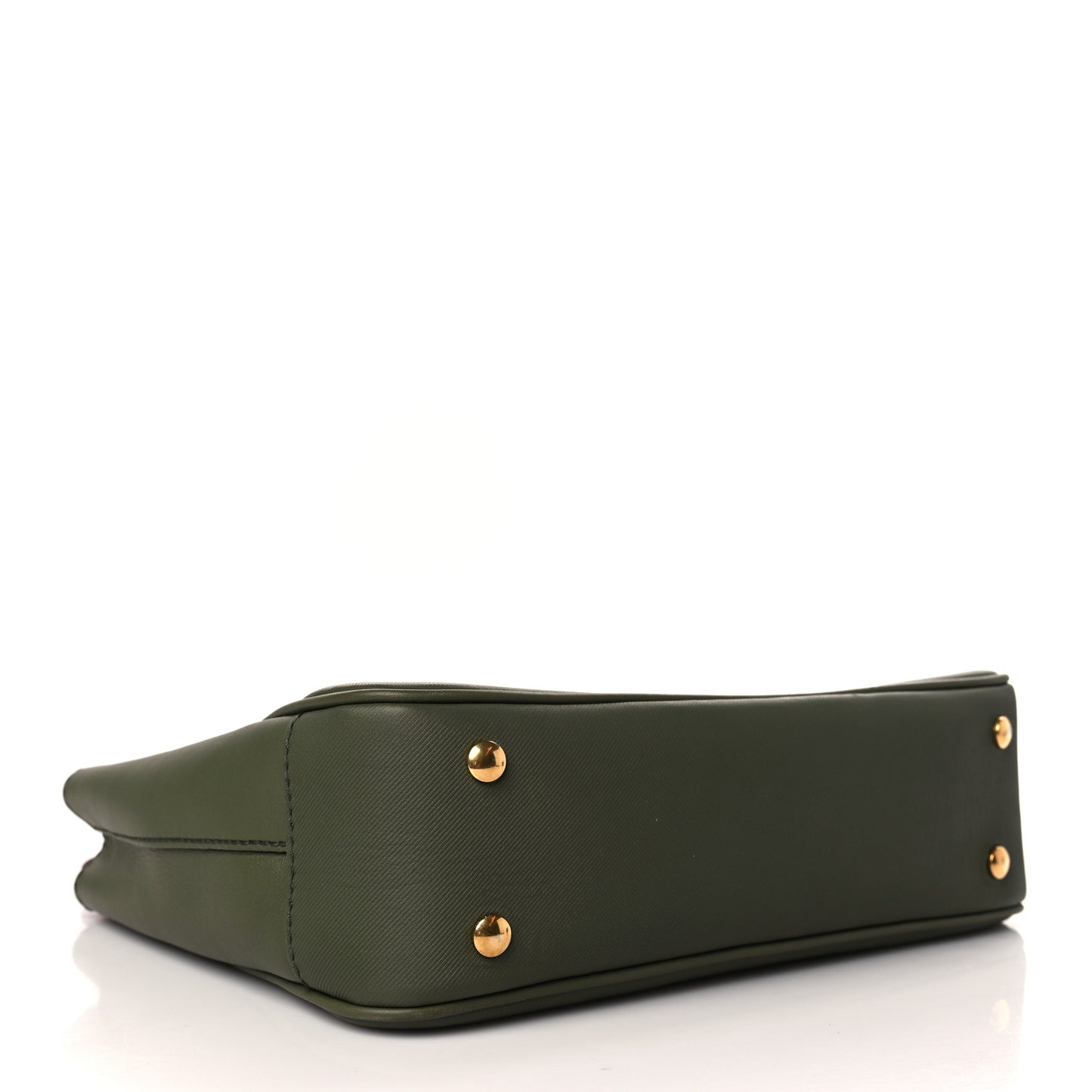 Trench Calfskin Medium DK88 Top Handle Bag Moss Green