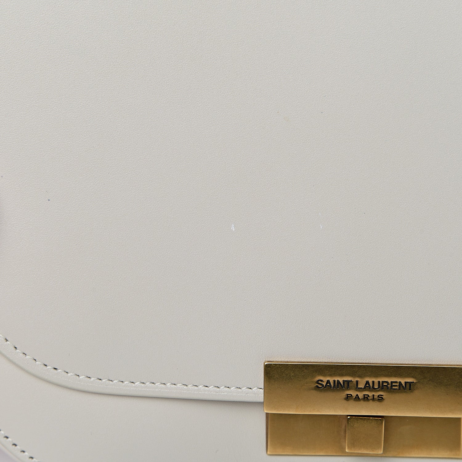 Saint Laurent Calfskin Betty Messenger White 12 of 13
