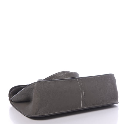 Hermes Taurillon Clemence Halzan 31 GM Etain 5 of 11