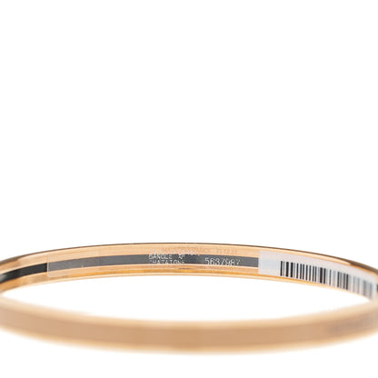 Hermes Enamel Uni Bangle 65 Chataigne 4 of 6