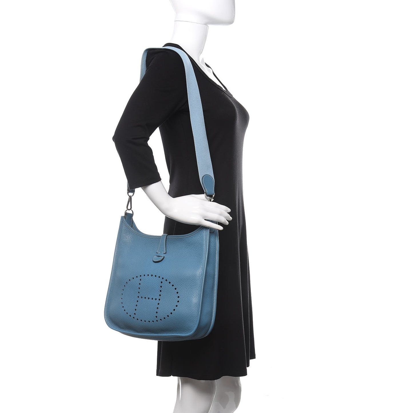 Taurillon Clemence Evelyne II PM Blue Jean