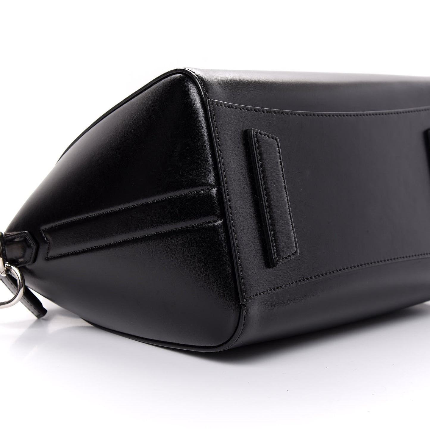 Shiny Lord Calfskin Small Antigona Black