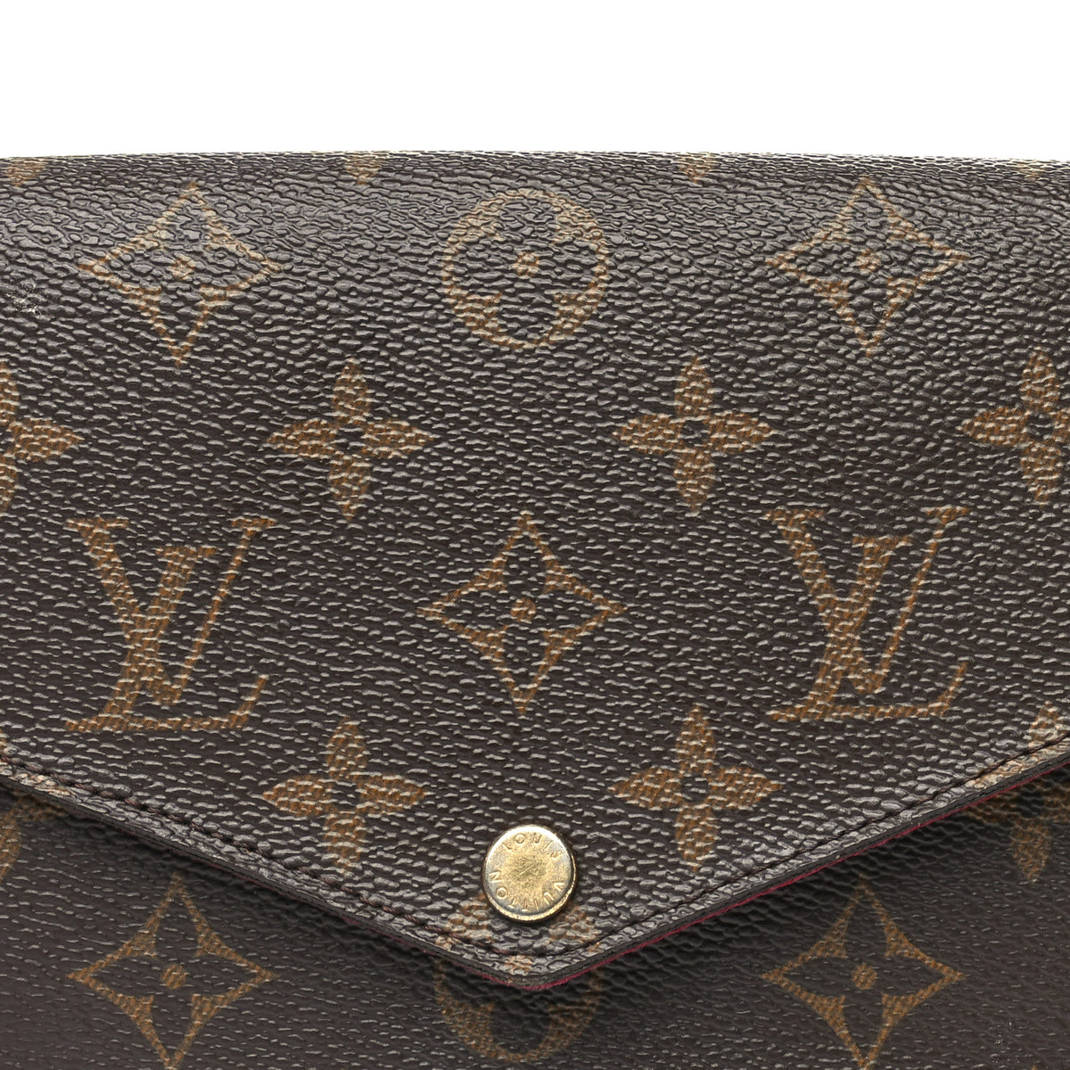 Louis Vuitton Monogram Pochette Felicie Chain Wallet Fuchsia 7 of 9