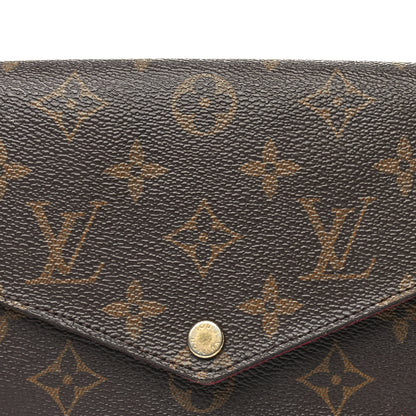 Louis Vuitton Monogram Pochette Felicie Chain Wallet Fuchsia 7 of 9