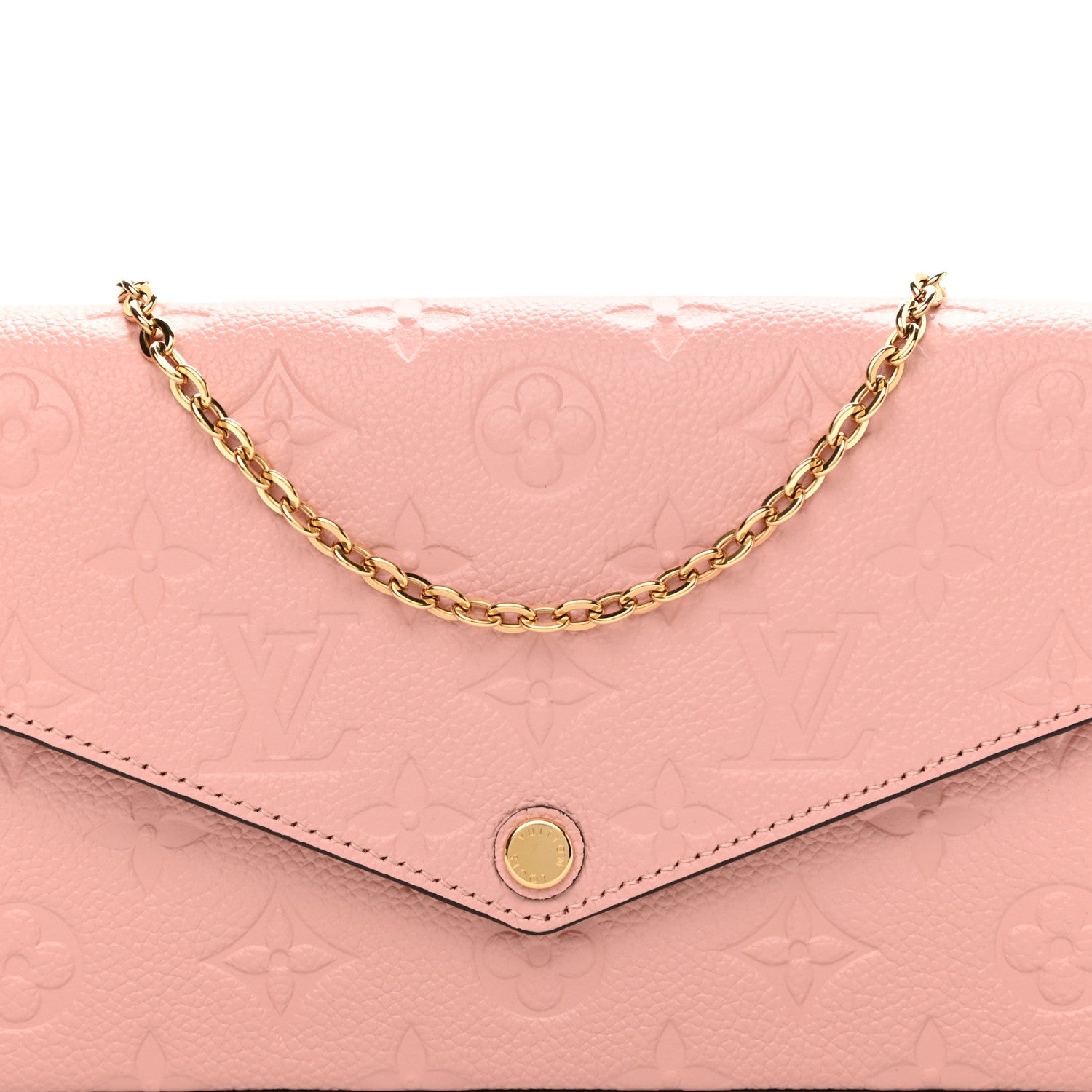 Louis Vuitton Empreinte Pochette Felicie Chain Wallet Rose Poudre 7 of 9