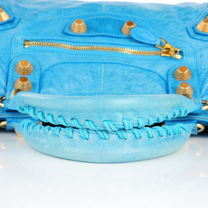 Balenciaga Agneau Giant 21 Gold Hardware Part Time Sky Blue 5 of 9