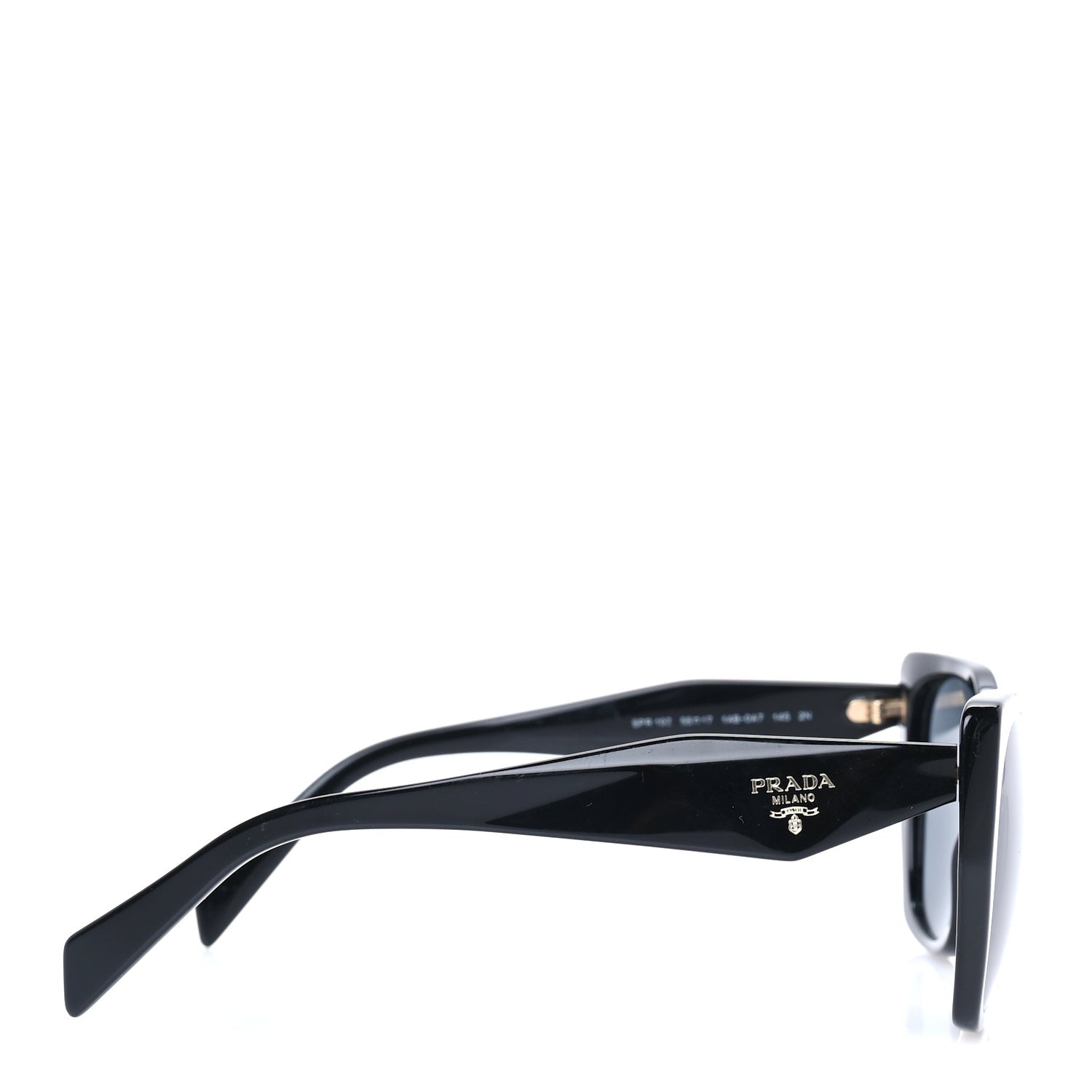 Prada Acetate Symbole Sunglasses SPR 19Z  Black 4 of 7