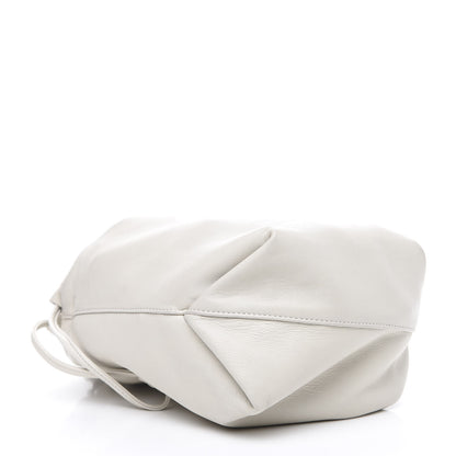 Saint Laurent Lambskin Small Teddy Bucket Bag White 3 of 7