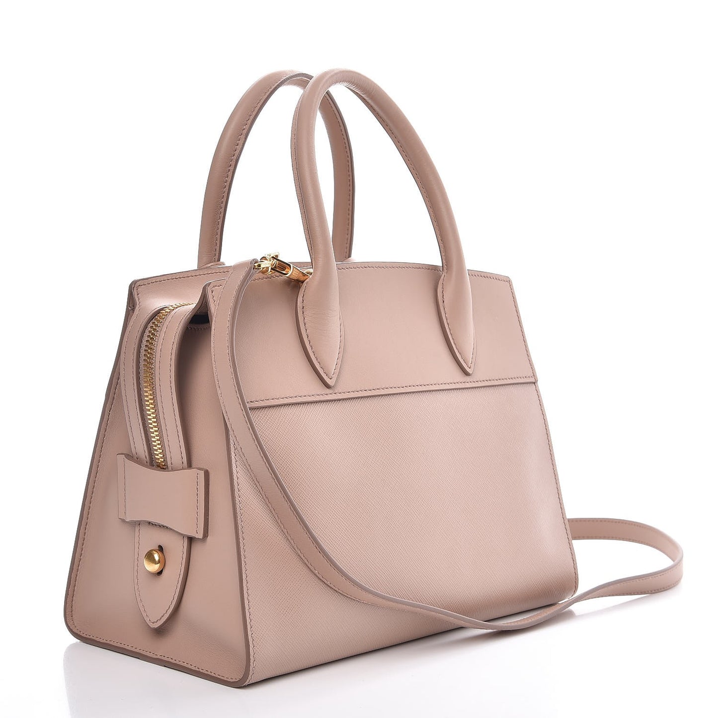 Saffiano City Calf Small Esplanade Tote Cipria