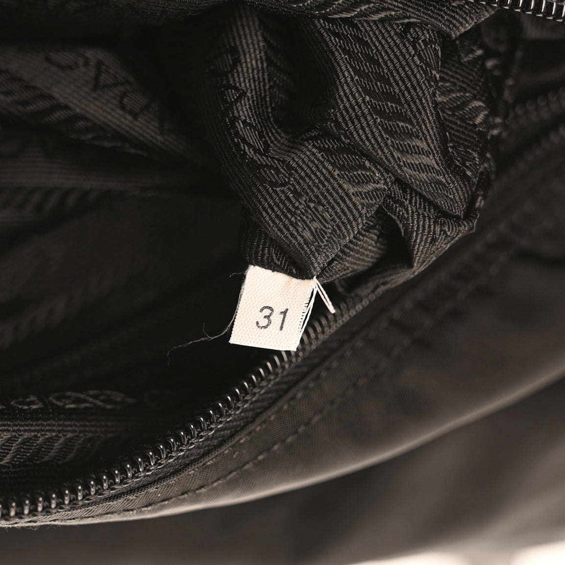 Prada Tessuto Nylon Saffiano Vela Messenger Bag Black 7 of 7