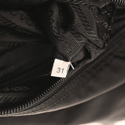 Prada Tessuto Nylon Saffiano Vela Messenger Bag Black 7 of 7