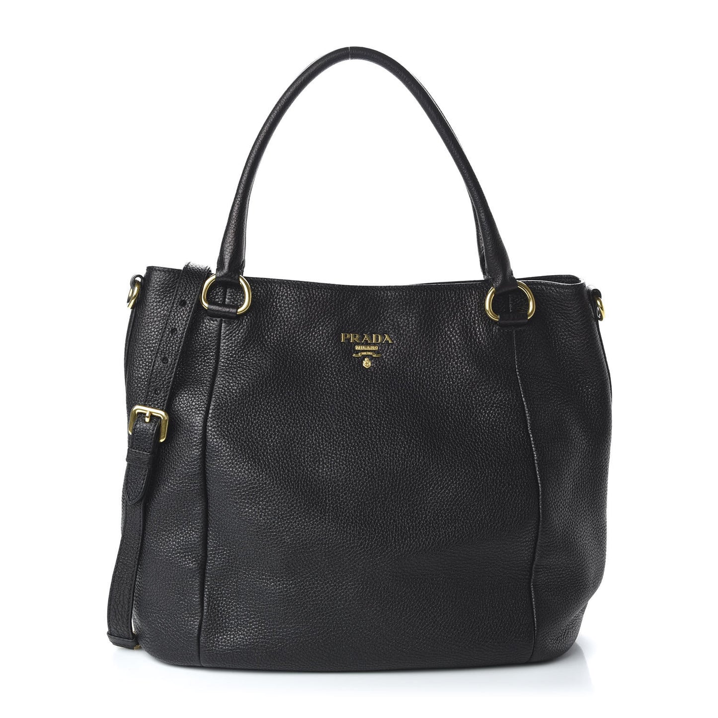 Vitello Daino Tote Black