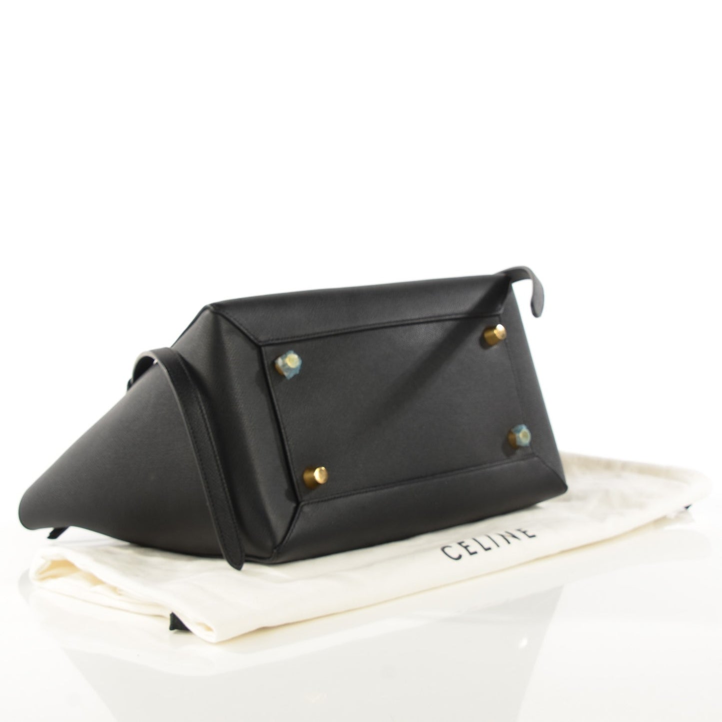 Grained Calfskin Mini Belt Bag Black
