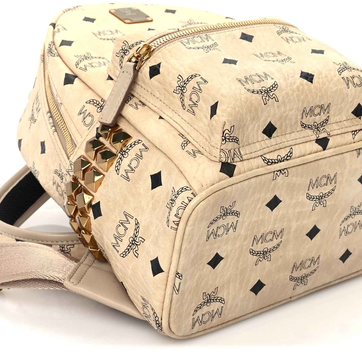 Visetos Side Stud Mini Stark Backpack Beige