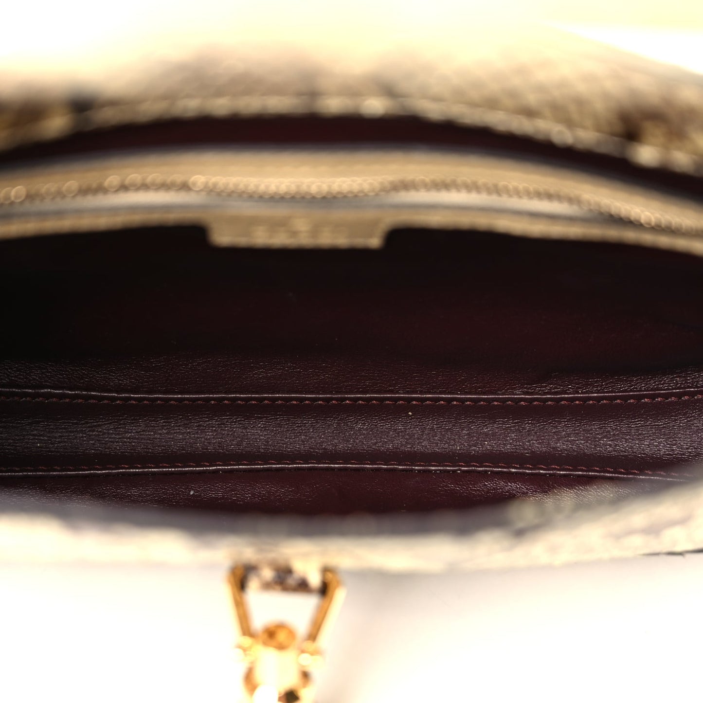 Snakeskin Small Jackie 1961 Hobo Beige