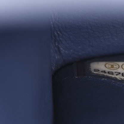 Chanel Caviar Quilted Medium Double Flap Navy 9 of 11