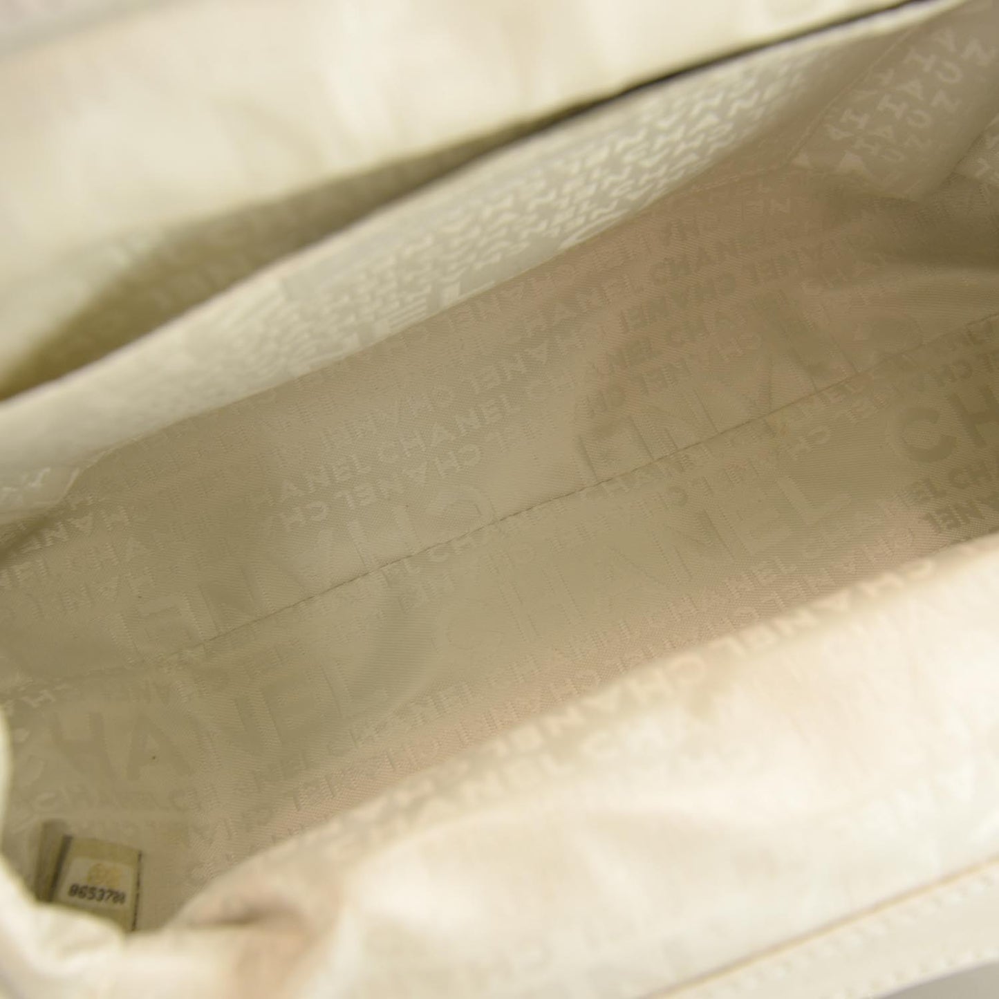 Lambskin Chain Fringe Handbag White