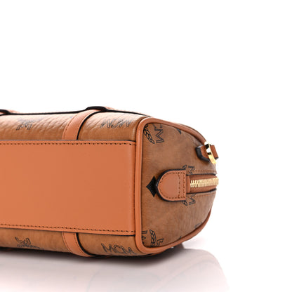 MCM Visetos Mini Delmy Boston Bag Cognac 8 of 9