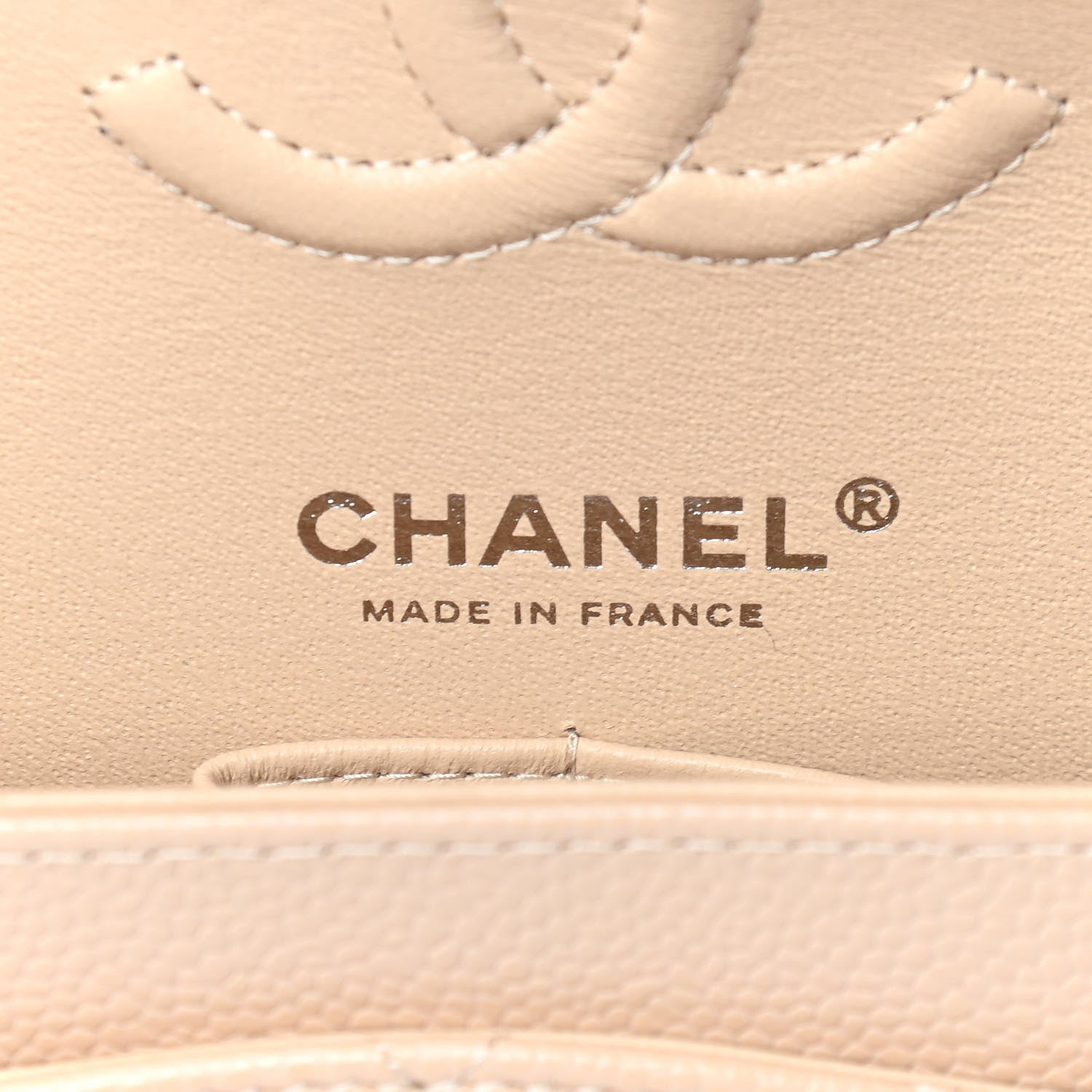 Chanel Caviar Quilted Small Double Flap Beige 7 of 10