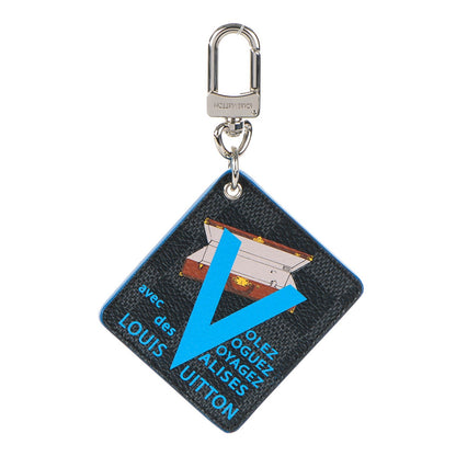Louis Vuitton Damier Graphite Illustre V Key Holder Blue 1 of 4