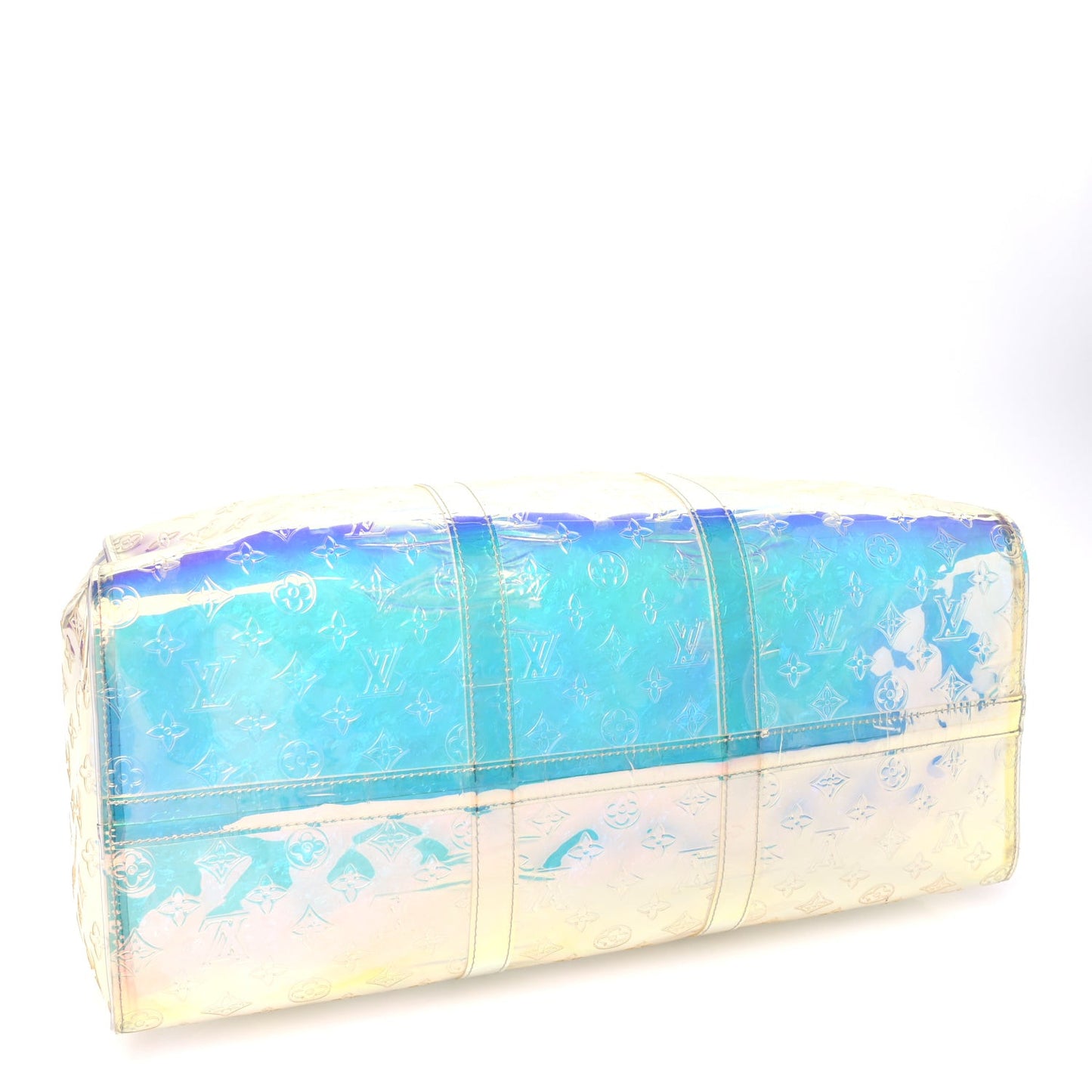 PVC Monogram Keepall Bandouliere 50 Iridescent Prism