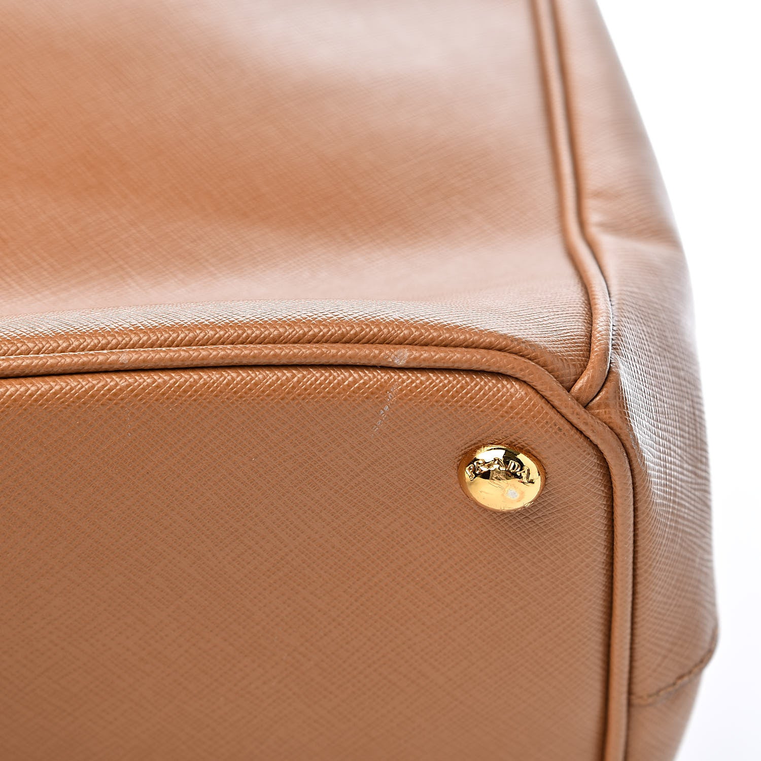 Prada Saffiano Lux Large Galleria Double Zip Tote Caramel 18 of 20