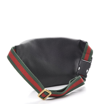 Gucci Grained Calfskin Small Logo Belt Bag Black 2 of 9