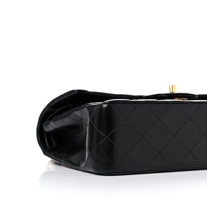 Chanel Lambskin Quilted Medium Double Flap Black 7 of 12