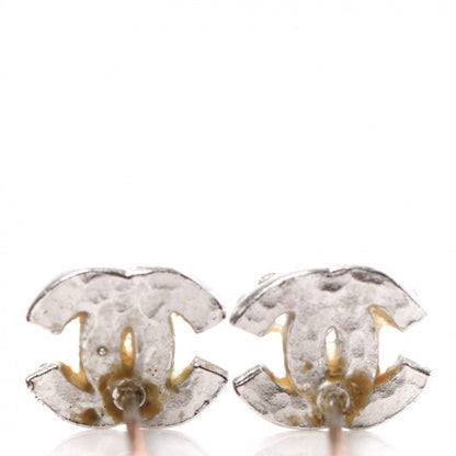 Chanel Crystal Timeless CC Earrings Silver 6 of 6