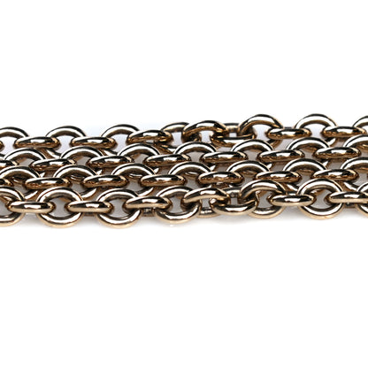 Fendi Calfskin Lizard Embossed Wallet on Chain Black 14 of 15