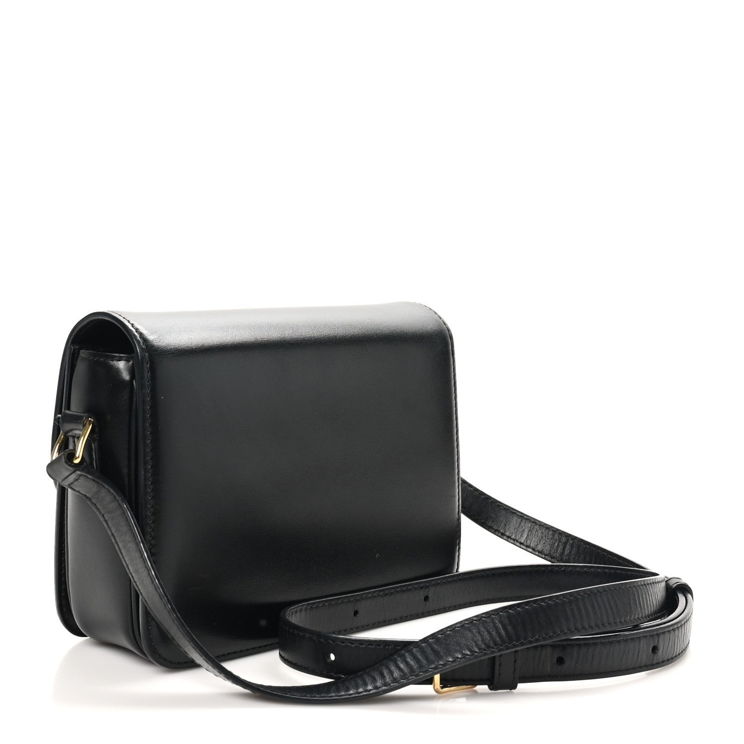 Celine Shiny Calfskin Teen Triomphe Black 3 of 7