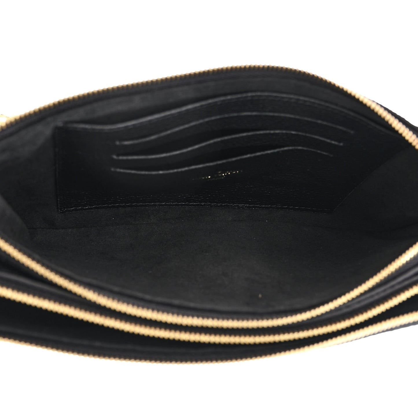 Empreinte Double Zip Pochette Black