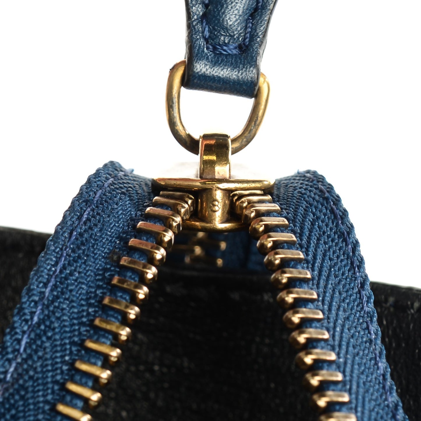 Smooth Calfskin Mini Luggage Ocean Blue