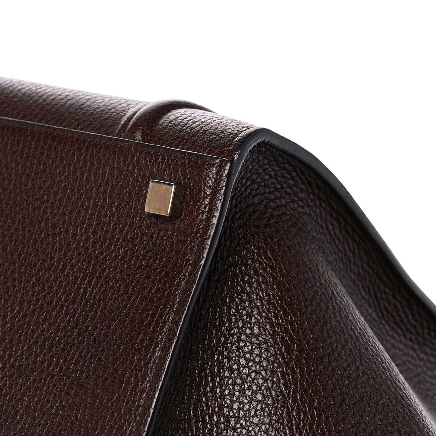 Drummed Calfskin Medium Phantom Luggage Brown